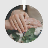 Feiern Sie Ihr erstes gemeinsames Weihnachten mit Ornament (Rückseite)