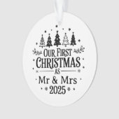 Feiern Sie Ihr erstes gemeinsames Weihnachten mit Ornament (Vorderseite)