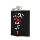 Feiern Sie Ihr inneres Elf-lustiges u. niedliches Flachmann (Links)