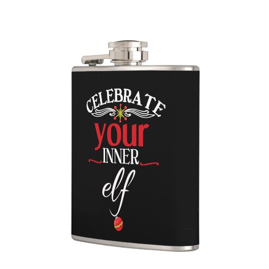 Feiern Sie Ihr inneres Elf-lustiges u. niedliches Flachmann (Links)