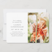 Feiern Sie Ihr Leben Modernes, einfaches Minimalis Einladung (Vorderseite)