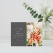 Feiern Sie Ihr Leben Modernes, einfaches Minimalis Postkarte (Stehend Vorderseite)