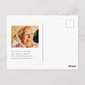 Feiern Sie Ihr Leben Modernes, einfaches Minimalis Postkarte (Rückseite)