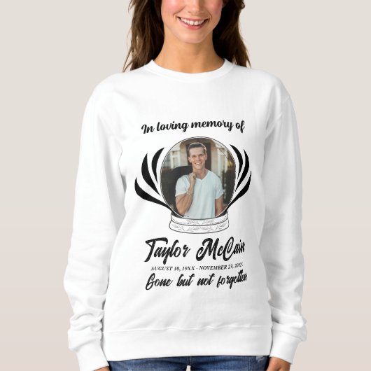 Feiern Sie Ihr Leben: Personalisiertes Gedenkmal T Sweatshirt (Vorderseite)