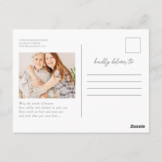 Feiern Sie ihr Phantastisches Leben Einfaches Mode Postkarte (Rückseite)