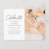 Feiern Sie ihr Phantastisches Leben Einfaches Mode Postkarte (Vorderseite)