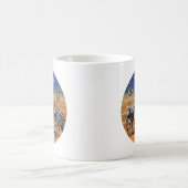 "Feiern Sie Ihre einzigartigen Streifen" Zebra Art Kaffeetasse (Mittel)