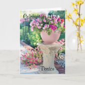 Feiern Sie Ihre geklappte Grußkarte Karte (Gelbe Blume)