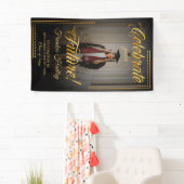 Feiern Sie Ihre glänzende Zukunft mit goldener Tou Banner (Insitu)