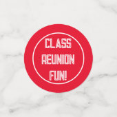 Feiern Sie! Ihre Klasse Wiedersehen-Tabelle Konfet Konfetti (Klein Vorderseite)