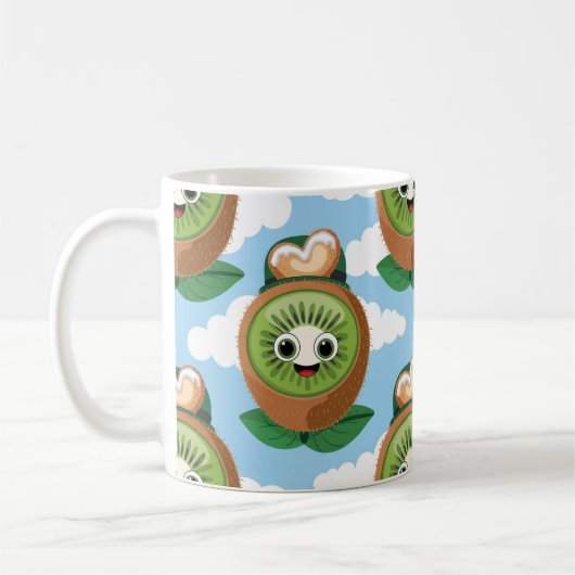 Feiern Sie Ihre Liebe für Kiwis Kaffeetasse (Links)