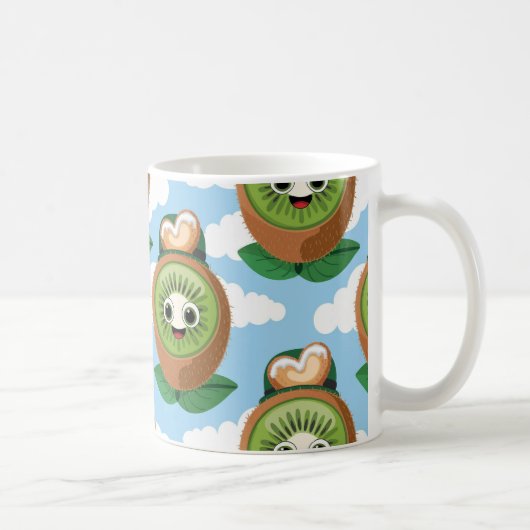 Feiern Sie Ihre Liebe für Kiwis Kaffeetasse (Rechts)