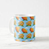 Feiern Sie Ihre Liebe für Mangos Kaffeetasse (Vorderseite Links)
