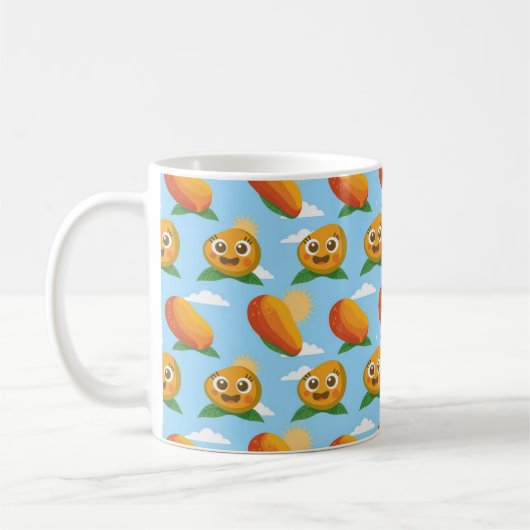 Feiern Sie Ihre Liebe für Mangos Kaffeetasse (Links)