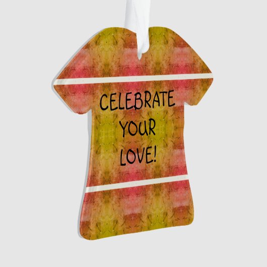 Feiern Sie Ihre Liebe! Ornament (Vorderseite)