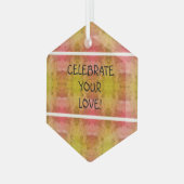 Feiern Sie Ihre Liebe! Ornament Aus Glas (Vorderseite Links)