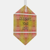 Feiern Sie Ihre Liebe! Ornament Aus Glas (Vorderseite Rechts)