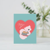 Feiern Sie Ihre Liebe Postkarte (Stehend Vorderseite)