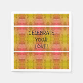 Feiern Sie Ihre Liebe! Serviette (Vorderseite)