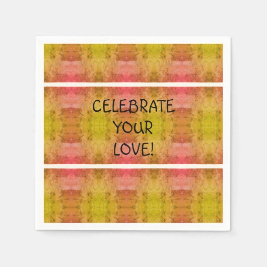 Feiern Sie Ihre Liebe! Serviette (Vorderseite)