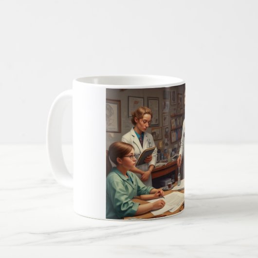 Feiern Sie Ihre Reise: Medizinische Meilensteine T Kaffeetasse (Vorderseite Links)