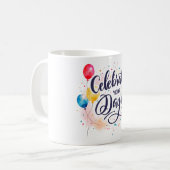 Feiern Sie Ihre tägliche kalligraphische Tasse (Vorderseite Links)