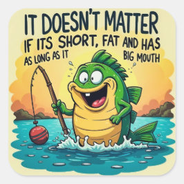 Feiern Sie Ihren einzigartigen Charme: Quadratischer Aufkleber