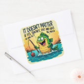 Feiern Sie Ihren einzigartigen Charme: Quadratischer Aufkleber (Umschlag)