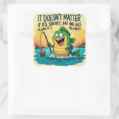 Feiern Sie Ihren einzigartigen Charme: Quadratischer Aufkleber (Tasche)