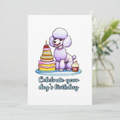 Feiern Sie Ihren Geburtstag Einladung (Stehend Vorderseite)