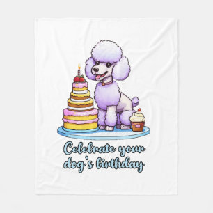 Feiern Sie Ihren Hund Geburtstag Fleecedecke