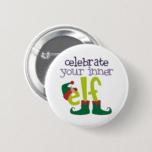 Feiern Sie Ihren inneren Elf Button (Vorne & Hinten)