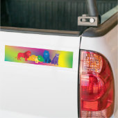 Feiern Sie Ihren Pride-Rainbow-Löwe Autoaufkleber (Auf Lkw)