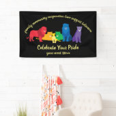 Feiern Sie Ihren Pride-Rainbow-Löwe Banner (Insitu)