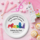 Feiern Sie Ihren Pride-Rainbow-Löwe Pappteller (Party)