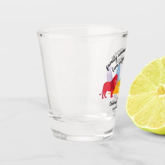 Feiern Sie Ihren Pride-Rainbow-Löwe Schnapsglas (Links)