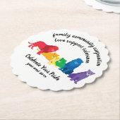 Feiern Sie Ihren Pride-Rainbow-Löwe Untersetzer (angewinkelt)