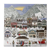 Feiern Sie Ihren Urlaub in Leavenworth Fliese (Vorderseite)