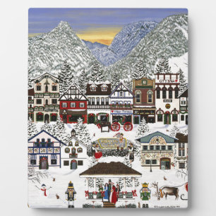 Feiern Sie Ihren Urlaub in Leavenworth Fotoplatte