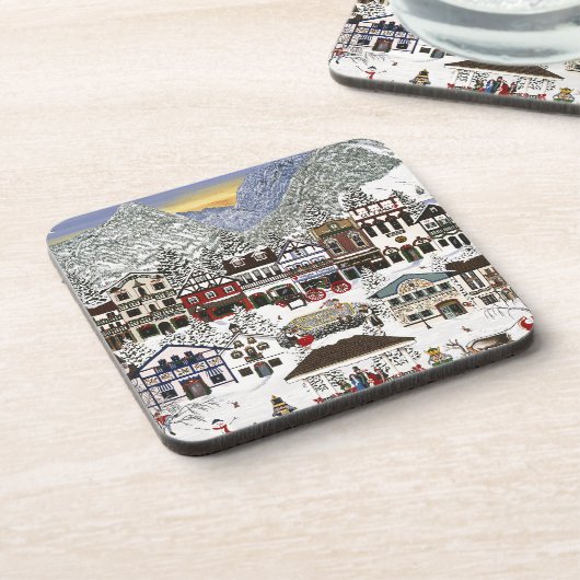 Feiern Sie Ihren Urlaub in Leavenworth Getränkeuntersetzer (Linke Seite)