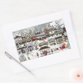 Feiern Sie Ihren Urlaub in Leavenworth Rechteckiger Aufkleber (Umschlag)