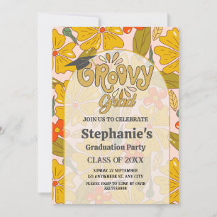 Feiern Sie im Stil! Groovy Boho Abschluss Einladung