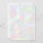 Feiern Sie im Stil! Pastel Modern für Mädchen Einladung (Rückseite)