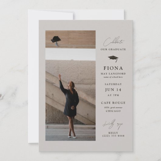 Feiern Sie in der Party für Stileleganten Unterric Einladung (Vorderseite)