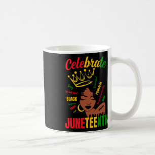 Feiern Sie Juneteenth 1865 Black History Month Fra Kaffeetasse