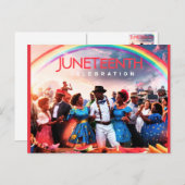 Feiern Sie Juneteenth! Postkarte (Vorne/Hinten)