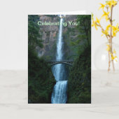 Feiern Sie Karte (Gelbe Blume)