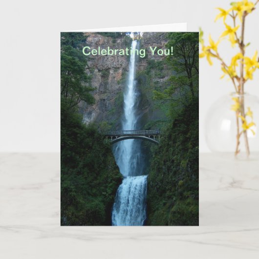 Feiern Sie Karte (Gelbe Blume)