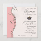 Feiern Sie königlich Prinzessin Birthday Party Einladung (Vorderseite)