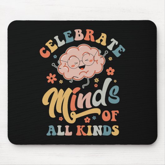 Feiern Sie Köpfe aller Art Sped-Lehrer Mousepad (Vorne)